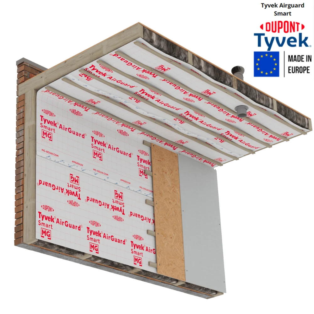 Tyvek® AirGuard Smart — переменная пароизоляция Sd 13 — 3