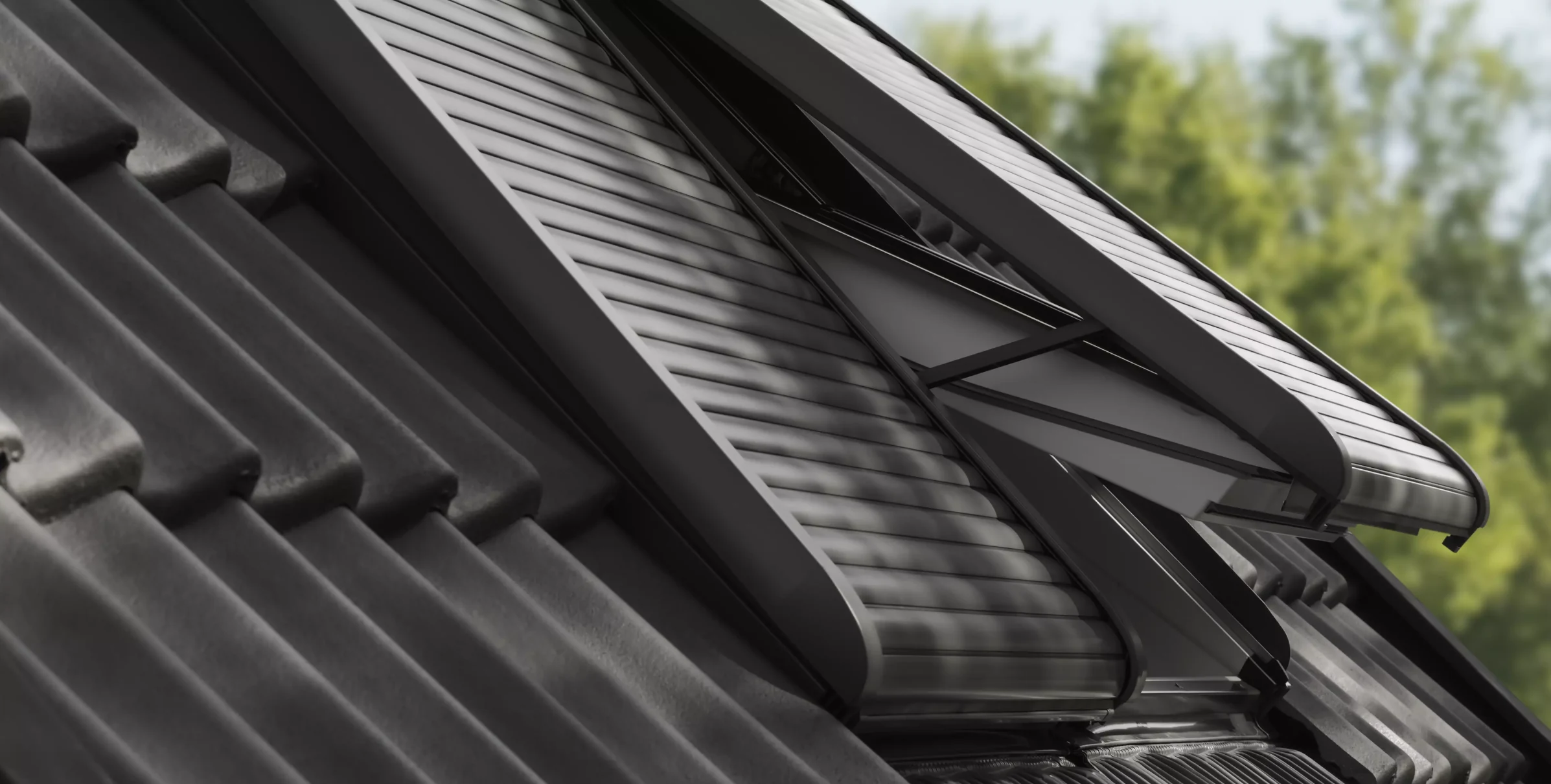Зовнішня ролета VELUX SSL 0000 (сонячна батарея, повне затемнення)