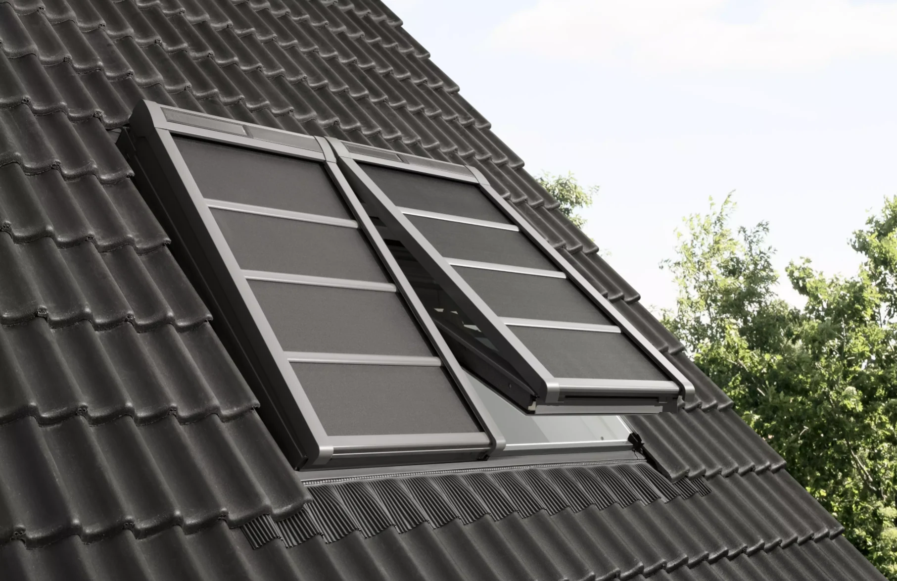 М'яка зовнішня ролета VELUX SSS (сонячна батарея)